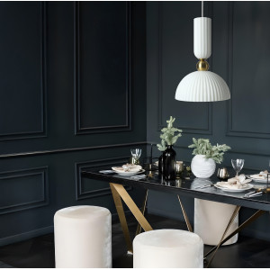Elegancka lampa sufitowa Piega 1 do jadalni