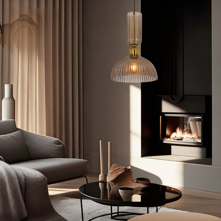 Elegancka lampa sufitowa Piega 1 do jadalni - 13243