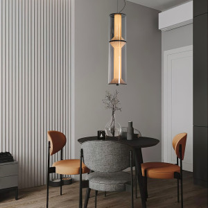 Podwójna dymna lampa wisząca Aeris