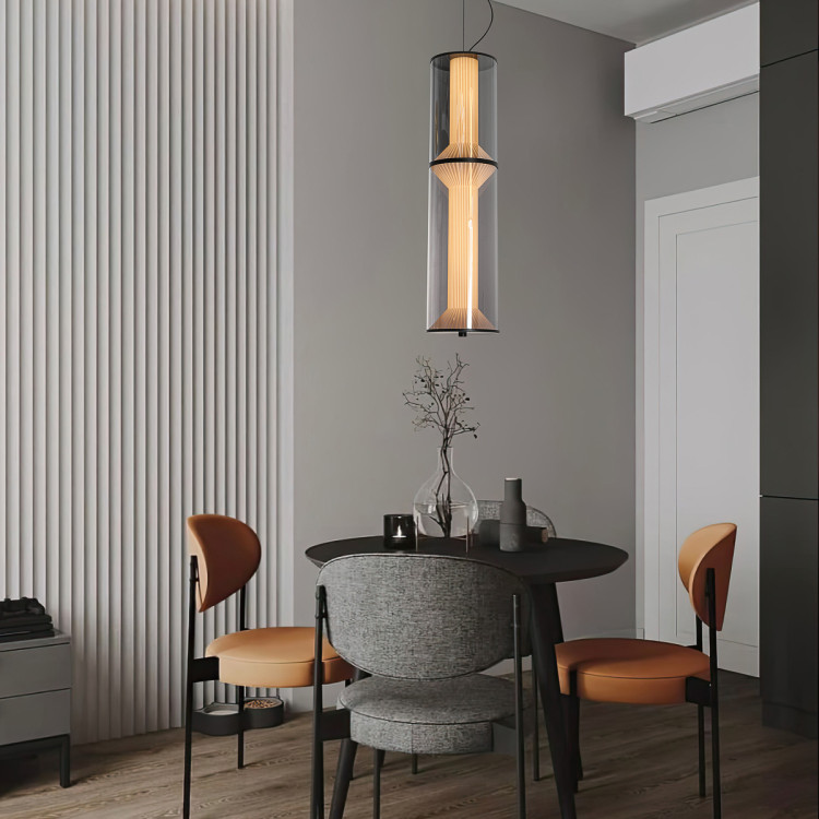 Podwójna dymna lampa wisząca Aeris - 13309