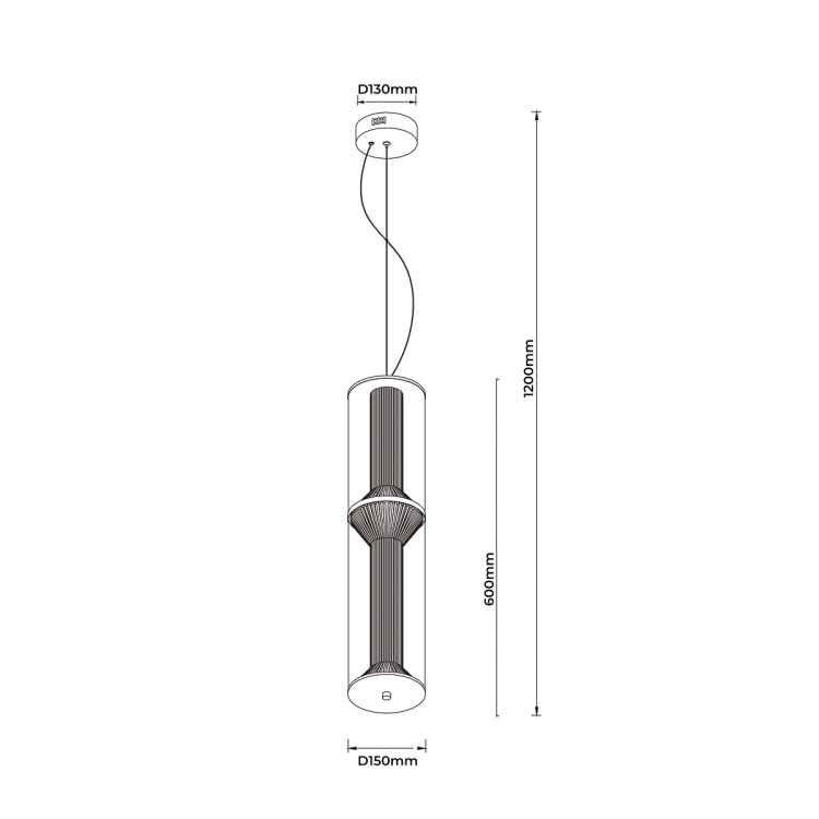 Lampa Aeris 2 do nowoczesnego wnętrza - 13315