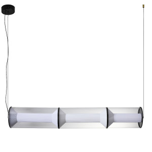 Elegancka transparentna lampa do jadalni