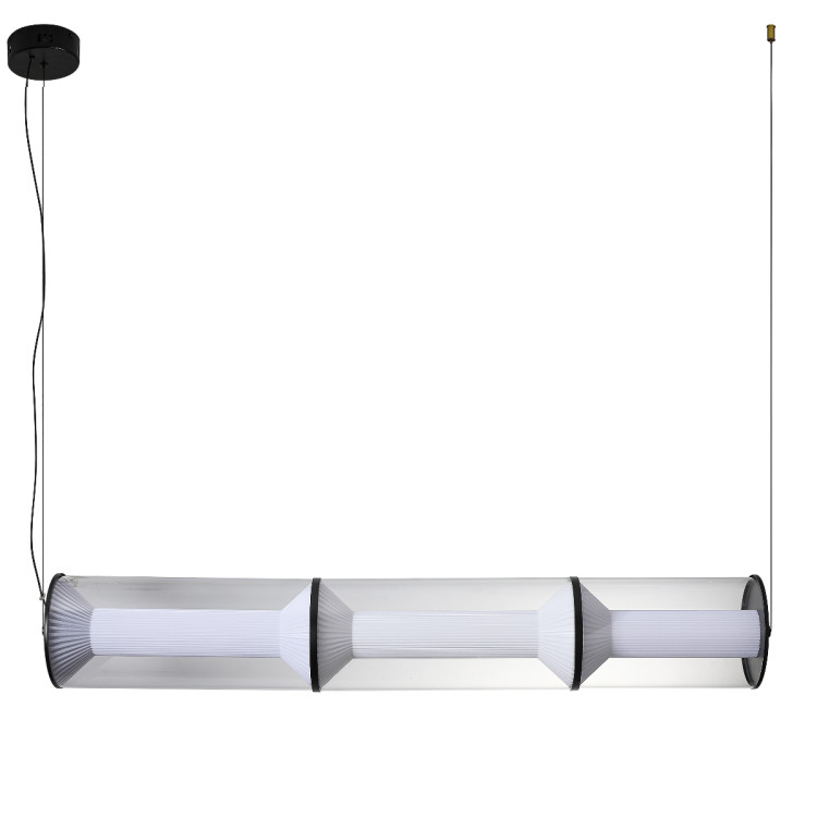 Elegancka transparentna lampa do jadalni - 13328