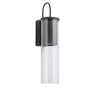 Minimalistyczny czarny kinkiet GU10