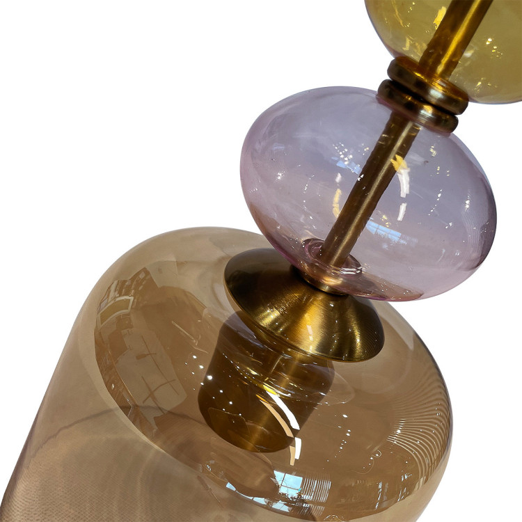 Elegancka lampa wisząca Tropea ze szklanym kloszem - 13393