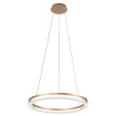 Lampa wisząca Midway Cristal Triangle złoto - transparentna LED CCT