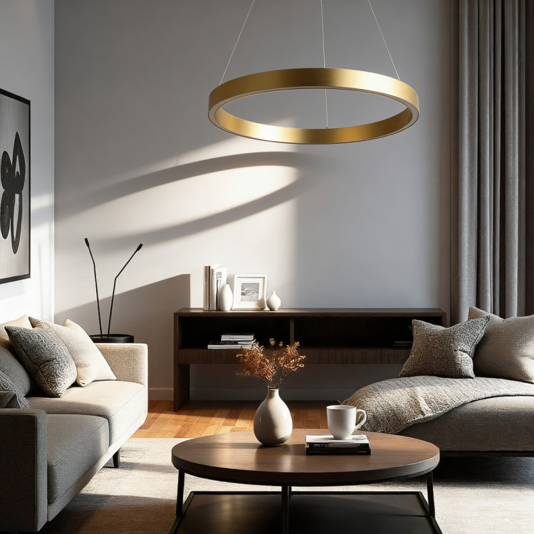 Lampa wisząca Midway Triangle złota LED 3000K - 13473