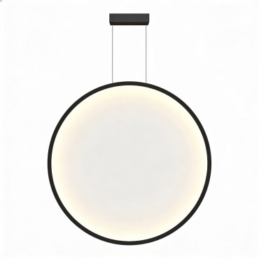 Lampa wisząca Mirror L czarna IP44 LED CCT