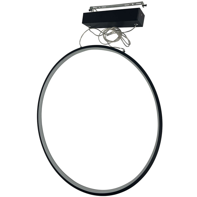 Detal czarnej konstrukcji lampy Mirror LED ring - 13540