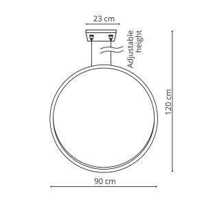 Lampa wisząca Mirror IP44 do nowoczesnych wnętrz wymiary