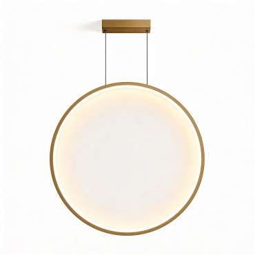 Lampa wisząca Mirror L złota IP44 LED CCT