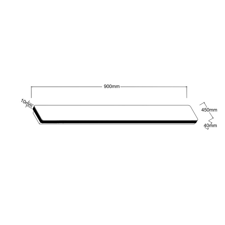 Kinkiet Bodo 90 cm czarny IP54 LED CCT - 13608
