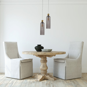 Lampa Piega LP-939/1P w stylu glamour z przydymionym szkłem
