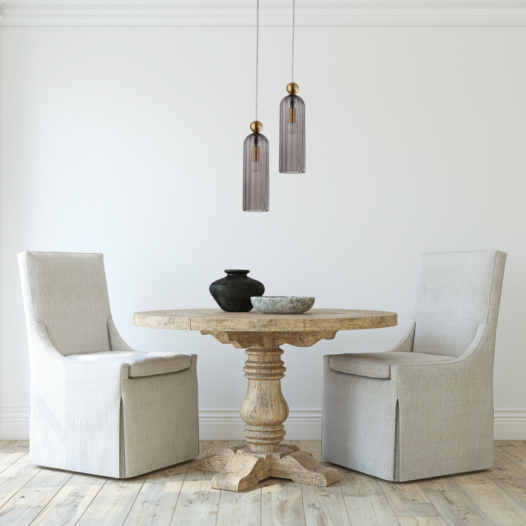 Lampa Piega LP-939/1P w stylu glamour z przydymionym szkłem - 13625