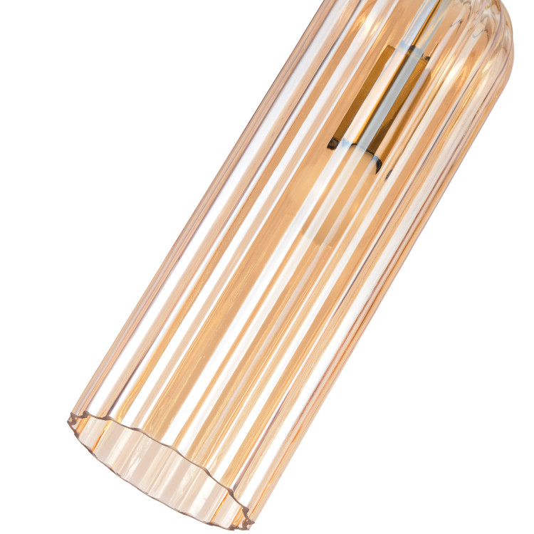 Lampa wisząca Piega ze złotym wykończeniem i oprawą E14 - 13685