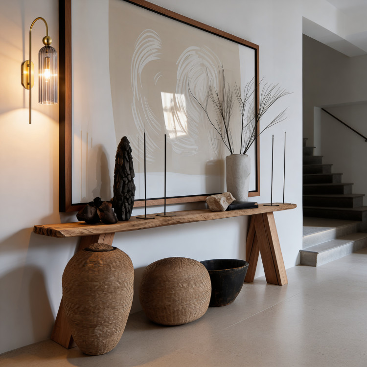 Lampa ścienna Piega z dymionym ryflowanym kloszem - 13713
