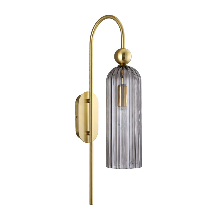 Detal dymionego szklanego klosza lampy Piega Smoked - 13716