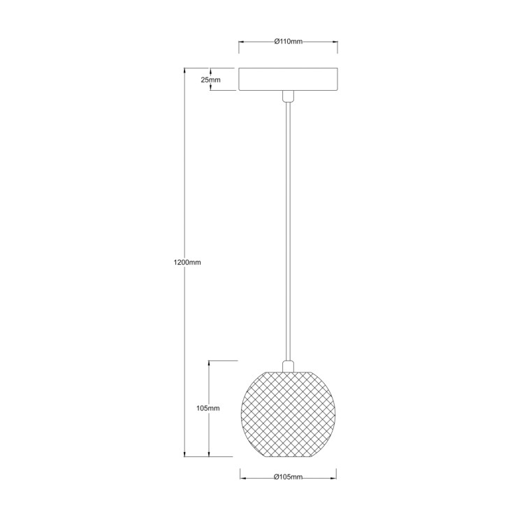 Lampa wisząca Brillant 1 złota LED CCT - 13725
