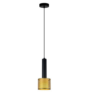 Lampa wisząca Amo złoto-czarna 1xE27