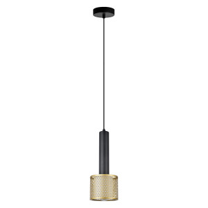 Lampa wisząca Amo złoto-czarna 1xE27