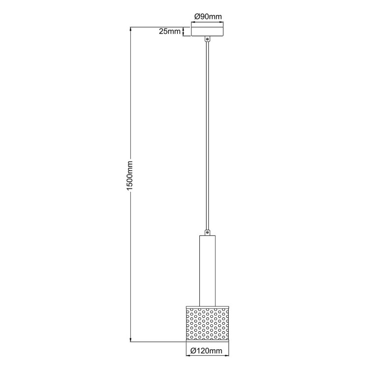 Lampa wisząca Amo złoto-czarna 1xE27 - 13732