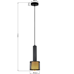 Lampa wisząca Amo czarna 1xE27