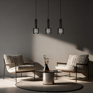 Lampa wisząca Amo czarna 3xE27