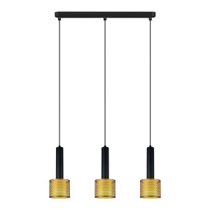 Lampa wisząca Amo czarno-złota 3xE27