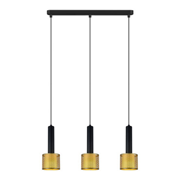 Lampa wisząca Amo czarno-złota 3xE27