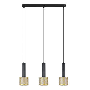 Lampa wisząca Amo czarno-złota 3xE27