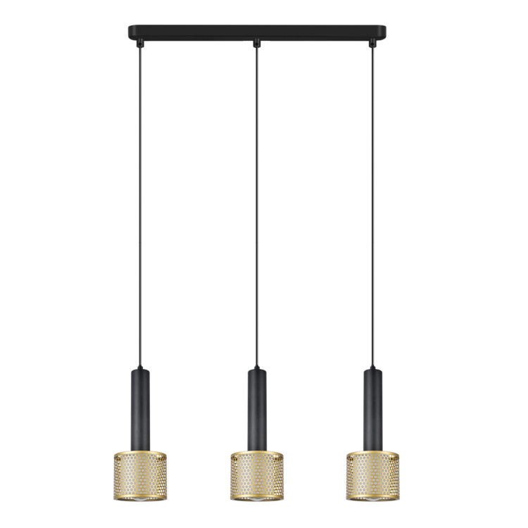 Lampa wisząca Amo czarno-złota 3xE27 - 13752