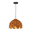 Lampa wiszaca Burgo mała drewniana 1xE27