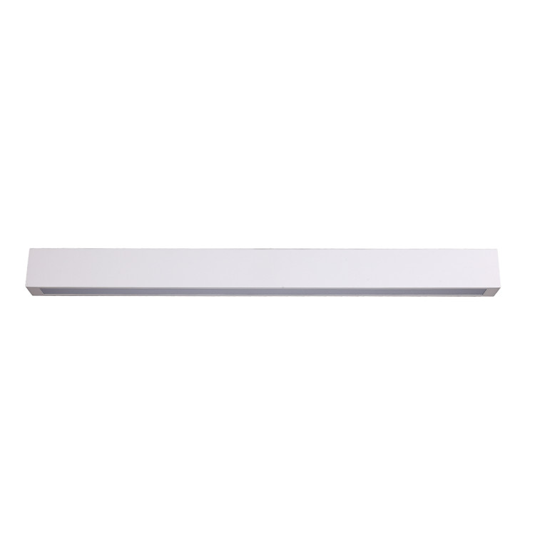 Detal białej metalowej konstrukcji lampy Ibros - 13782