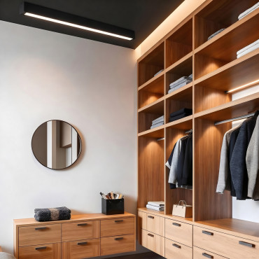 Minimalistyczny plafon Ibros XL LED do łazienki i korytarza