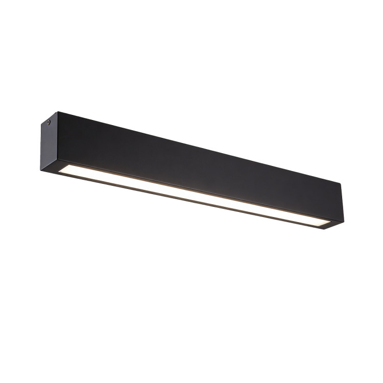 Lampa sufitowa Ibros średnia LED CCT czarna IP44 – widok frontowy - 13805