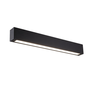 Lampa sufitowa Ibros średnia LED CCT czarna IP44 – widok frontowy