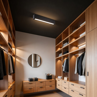 Minimalistyczny plafon Ibros LED do łazienki i korytarza