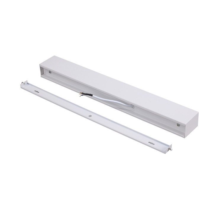 Smukła lampa natynkowa Ibros LED w kolorze białym - 13821