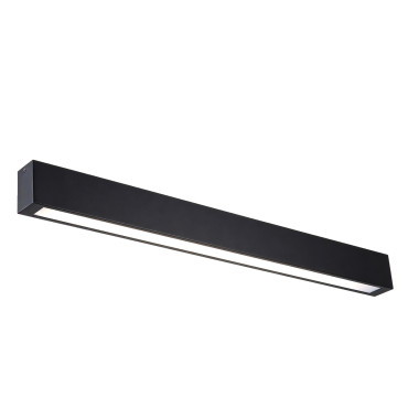 Lampa sufitowa Ibros duża LED CCT czarna IP44 – widok frontowy