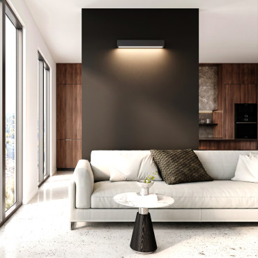 Kinkiet Ibros 63 cm czarny IP44 LED CCT