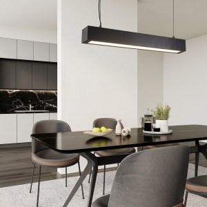 Lampa wisząca Ibros czarna 18W IP20 LED CCT