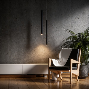Lampa wisząca Lungo 1 czarna 1xG9