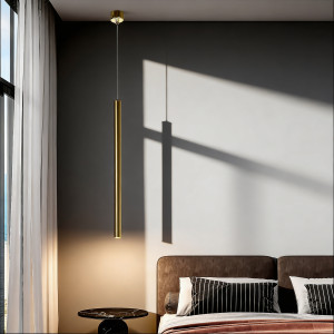 Lampa wisząca Lungo 1 złota 1xG9