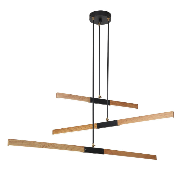 Lampa wisząca Lugano drewno LED 3000K - 13952