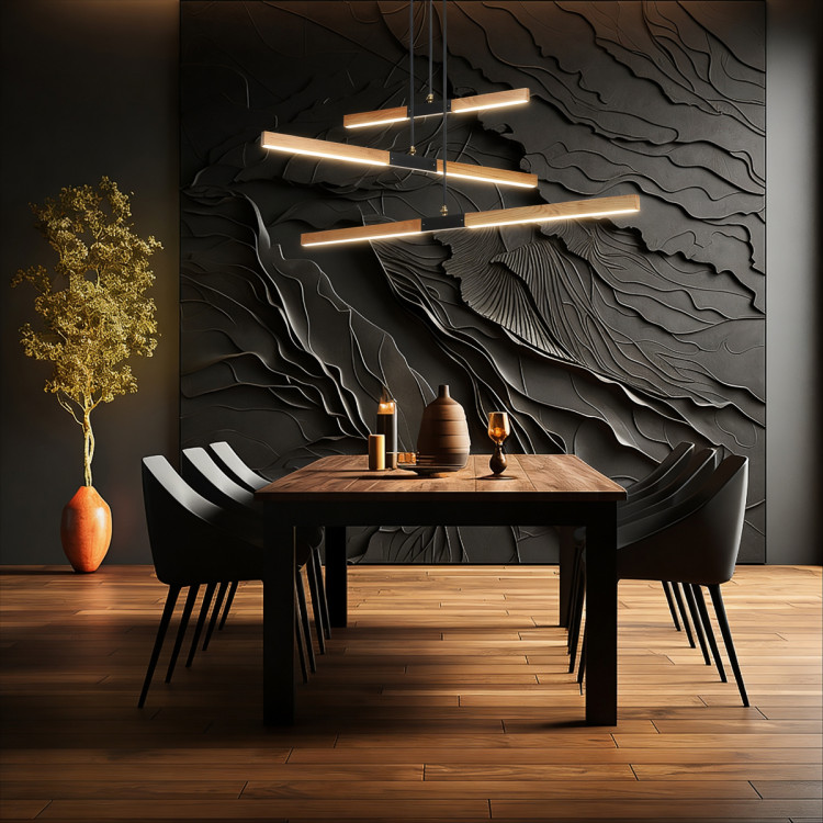Lampa wisząca Lugano drewno LED 3000K - 13955