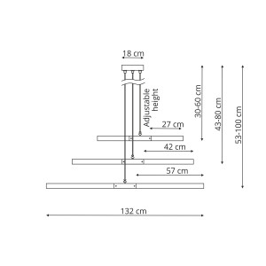Lampa wisząca Lugano drewno LED 3000K