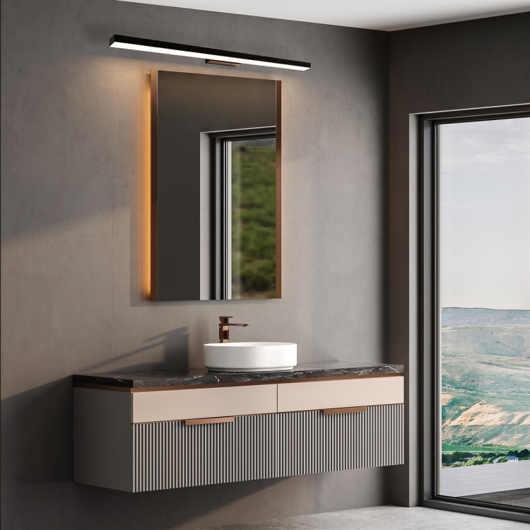 Kinkiet Aqua 92 cm czarny IP44 LED CCT - 13999