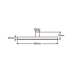 Kinkiet Nevada 40 cm biały IP44 LED 4000K