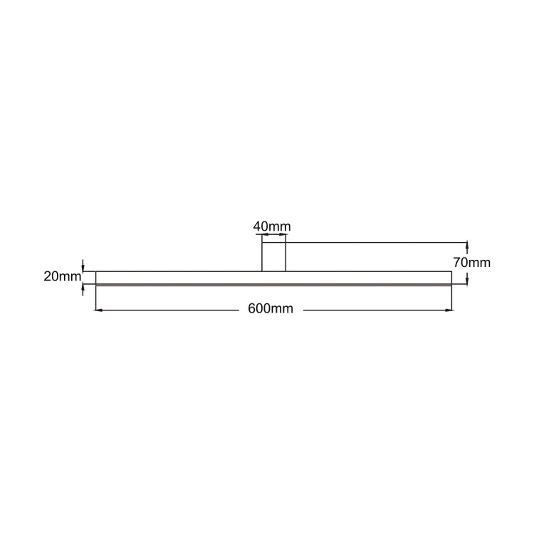 Kinkiet Nevada 60 cm biały IP44 LED 4000K - 14109