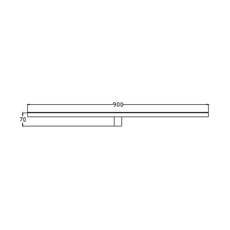 Kinkiet Nevada 90 cm biały IP44 LED 4000K - 14128